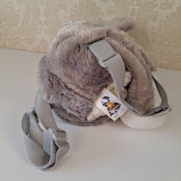 Stuffed Plush Elephant Backpack with Adjustable Straps Zipper on His Back EUC - Picture 8 of 10